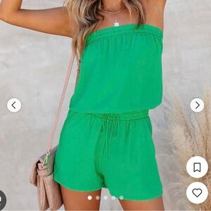 Vici green romper